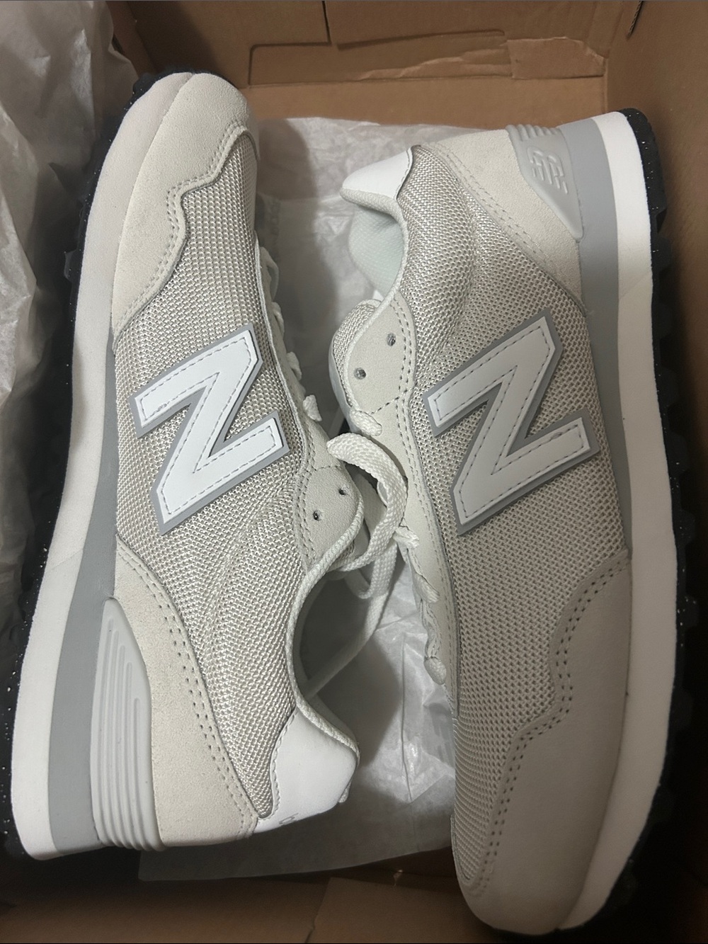 New Balance Light Grey and White